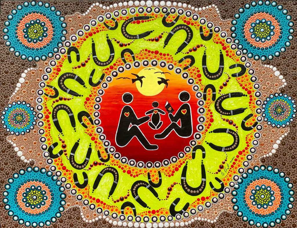 Shareen Clayton painting